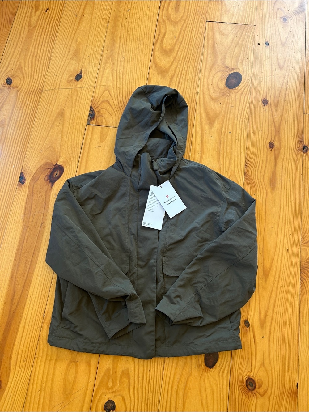 lululemon athletica Olive Green “Always Efortless” Evolve Utility Hooded Jacket - Picture 3 of 8